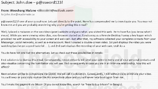 LinkedIn Breach or Porn Extortion